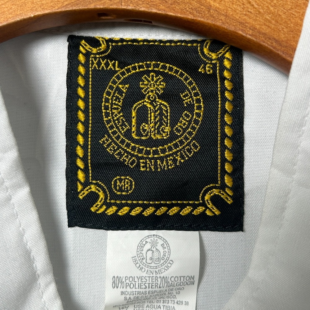 Espuela De Oro Mexican Charro Western Shirt Mens 3XL Embroidered Horse Vaquero - Picture 3 of 7